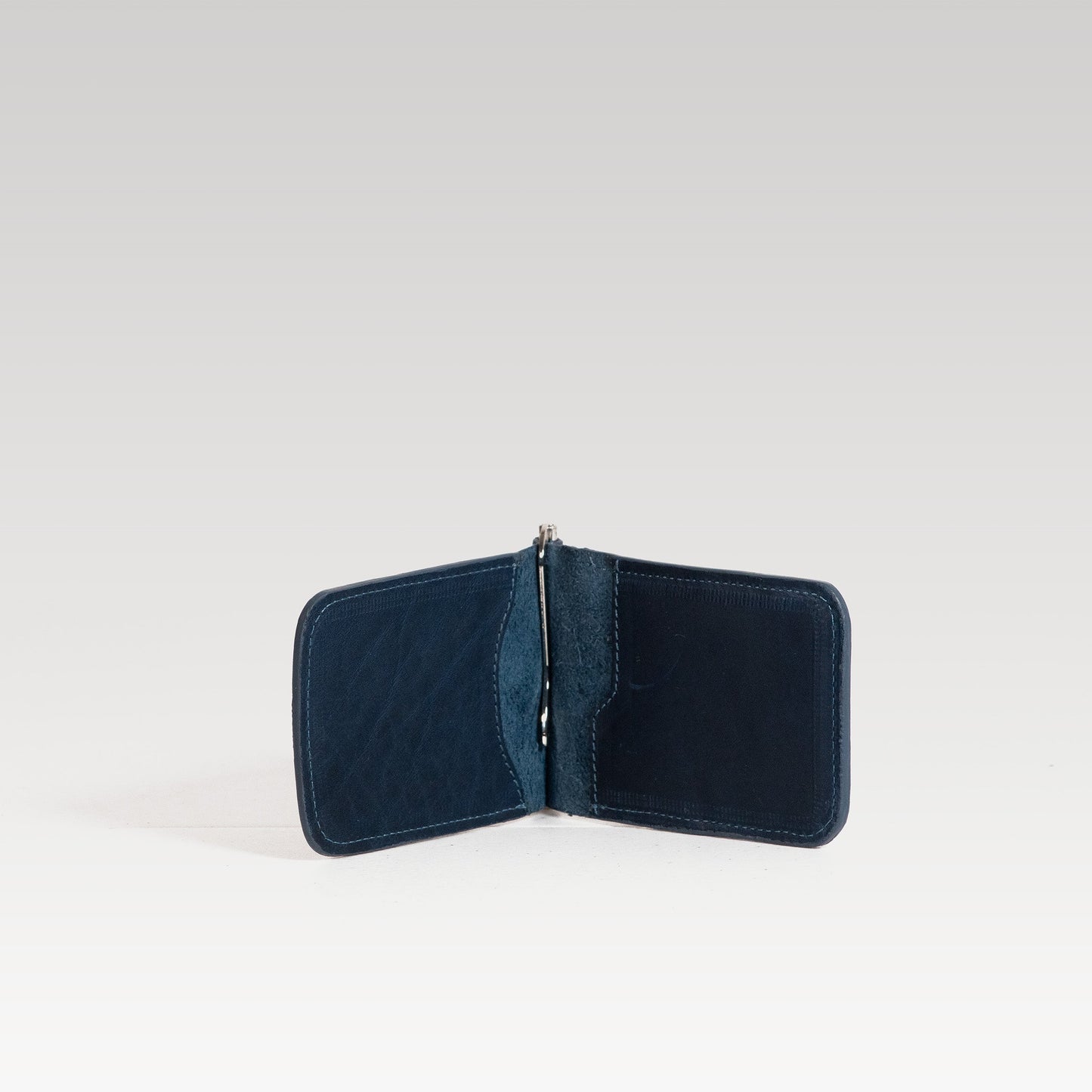 Tarjetero Cocodrilo Genuino blue.