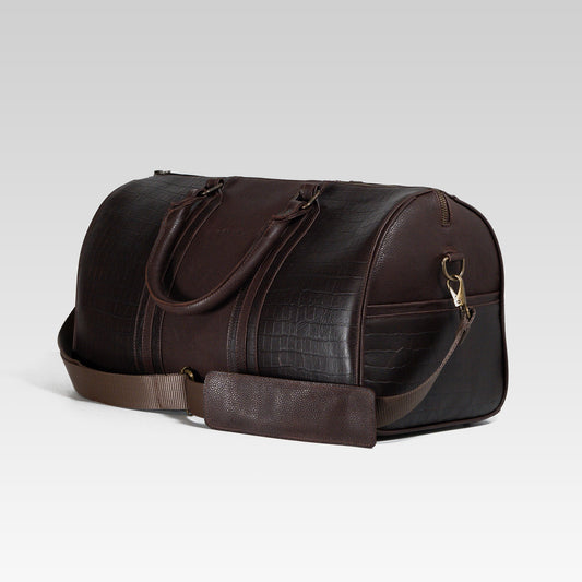 Travel Bag b002 Cafe/cocodrilo grab