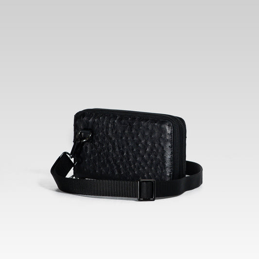 Cartera/Neceser Large Walker 2C avestruz genuina