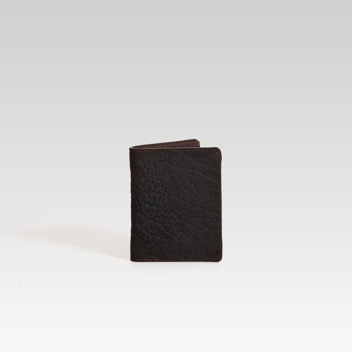 Bifold Piel cuello de toro Cafe