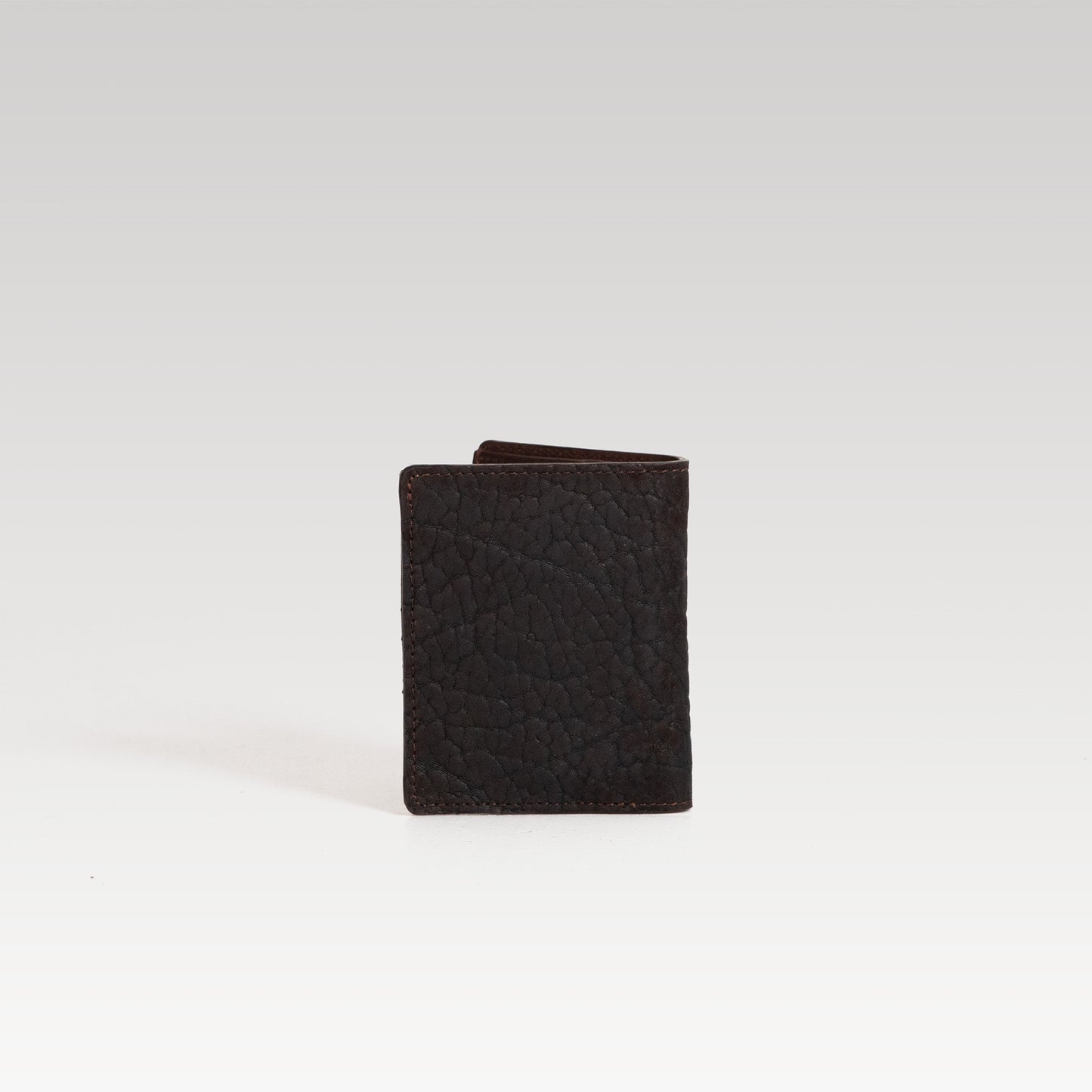 Bifold Piel cuello de toro Cafe
