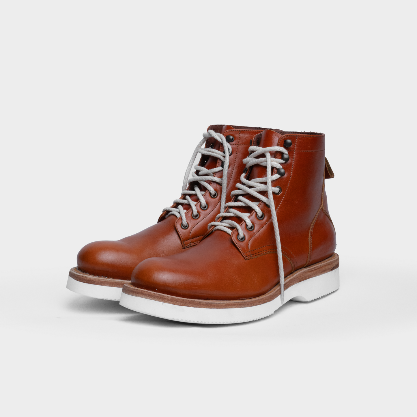 Botas GOODYEAR WELT cafe umber suela White duff