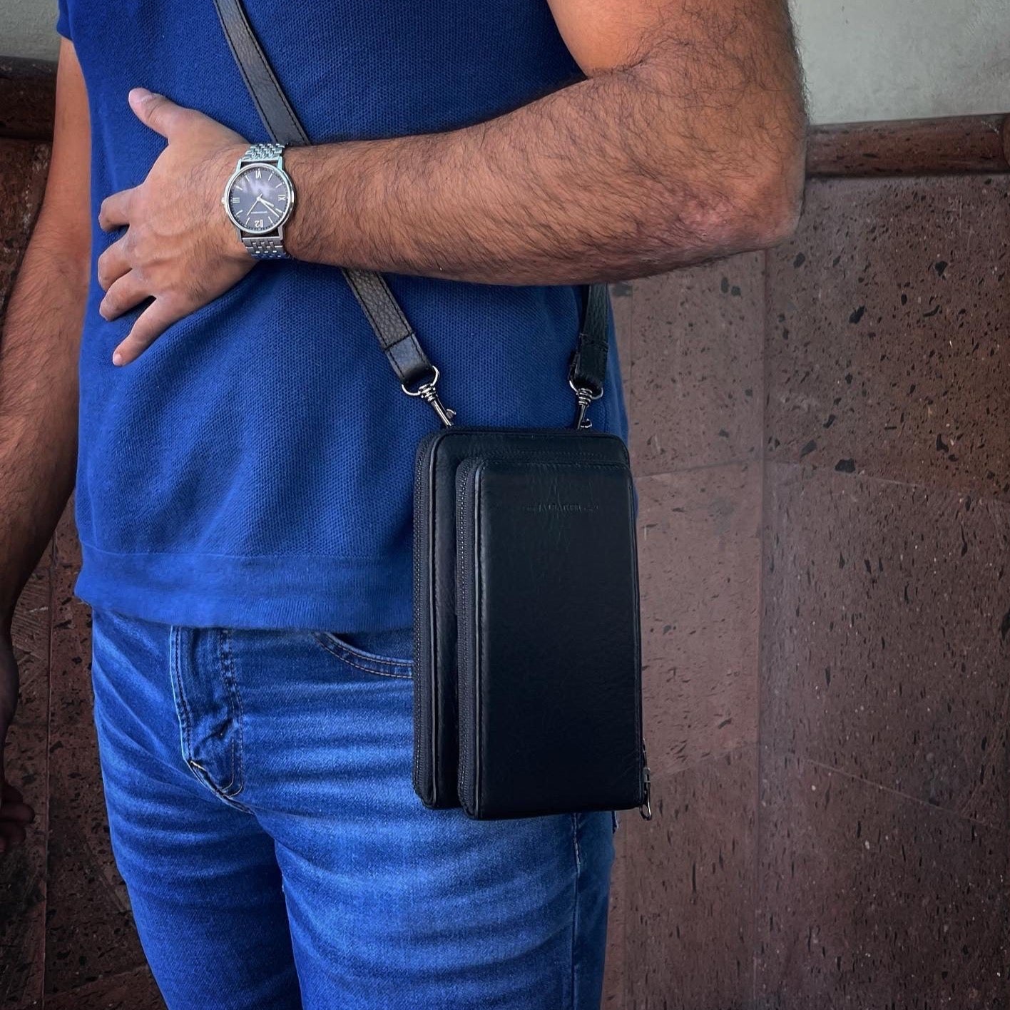 Mauro Black Shoulder Bag